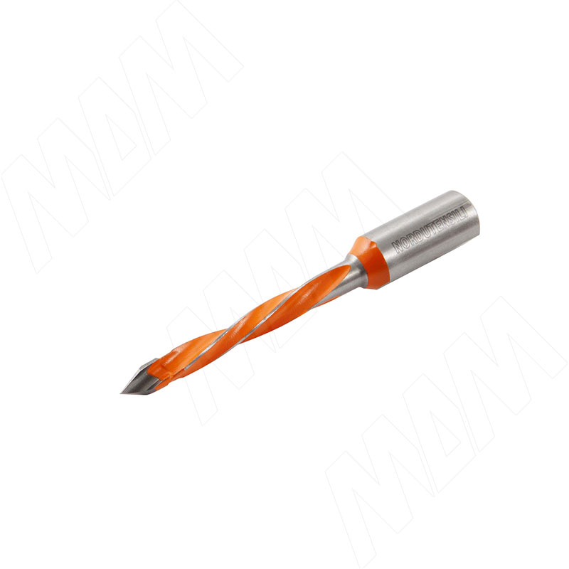 Сверло сквозное Nordutensili HM D=5мм, L=70мм, S=10×20, LH