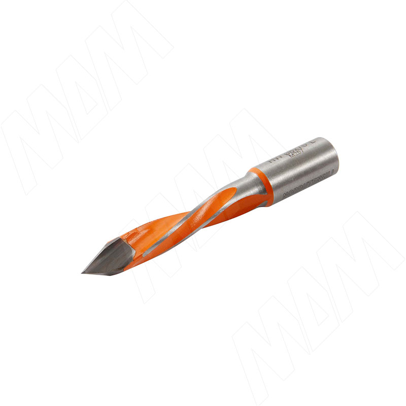 Сверло сквозное Nordutensili HM D=8мм, L=70мм, S=10×20, LH