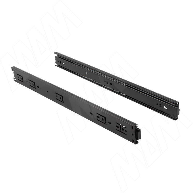 VEKTOR BS45 STANDARD направляющие 450 мм, шариковые, h45, полн. выдвижения, черные