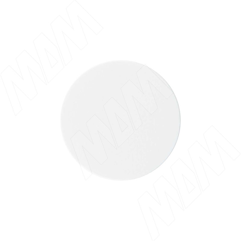 Заглушка самоклеящаяся, D20 мм, Белый, гладкая (Kr 8100), 54 шт.