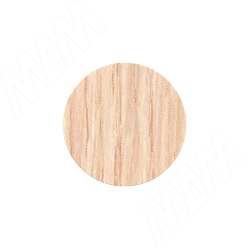 Заглушка самоклеящаяся, D20 мм, Дуб молочный, гладкая (Kr 8622), 54 шт.