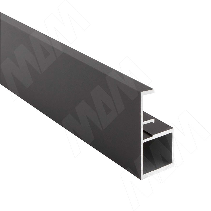 SECRET MAXI Профиль рамочный узкий с интегрированной ручкой, черный (анод), L-5400