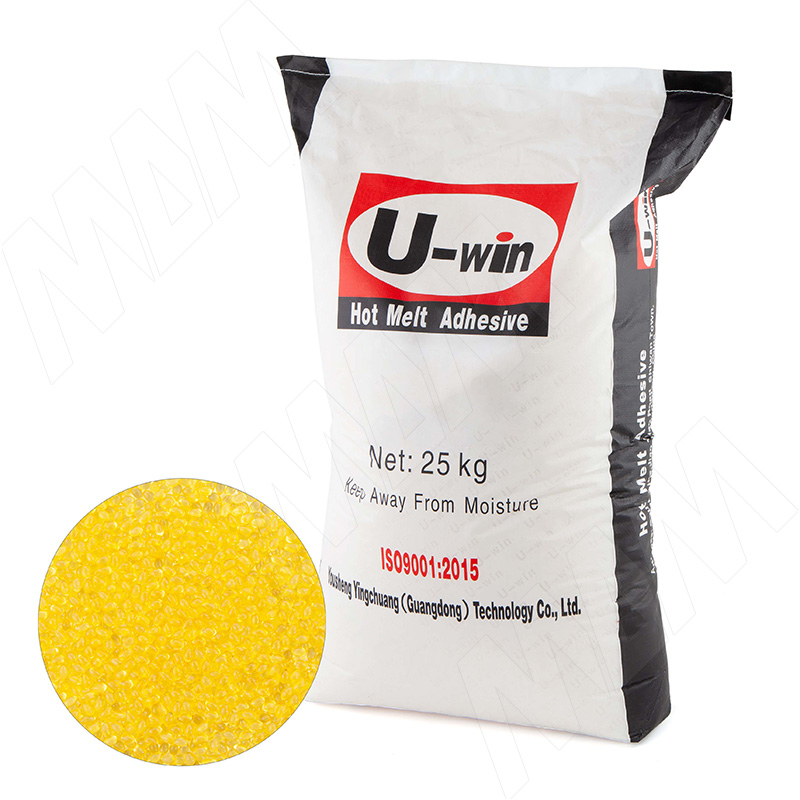 Клей U-win H-300 EVA среднетемпературный, Полупрозрачный, 25 кг