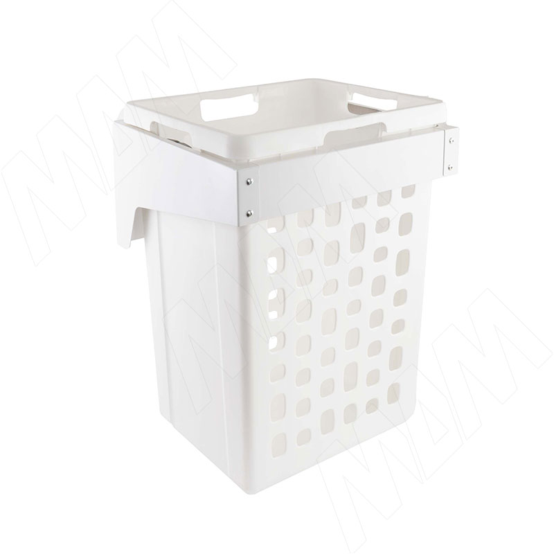 HAMPER LF45 Корзина для белья откидная, 1 емкость (48л), цвет белый