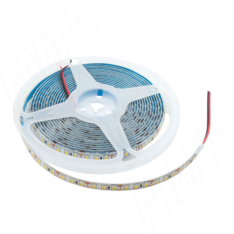 Лента светодиодная 2835/120, 12V, 5 м, холодный белый 6000К, IP65, 9.6W/1м