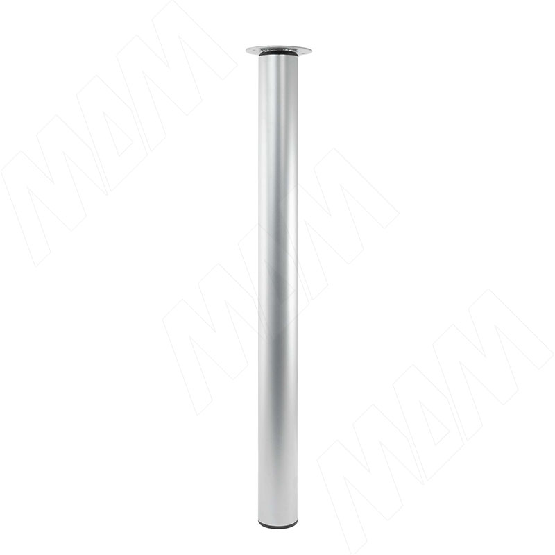 Опора для стола выдвижная, D60/50, H=710-870мм, мат. серебро, 4шт.