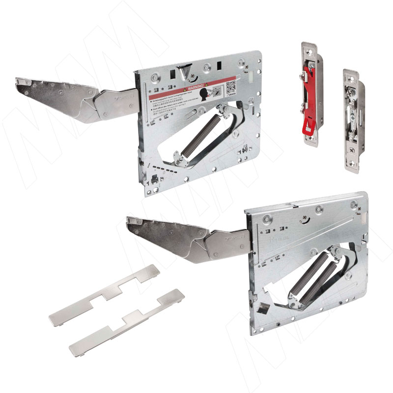 Kinvaro T-SLIM Tipmatic, комплект поворотно-подъемных механизмов без заглушек для деревянных фасадов, коэффициент мощности 1000-2250