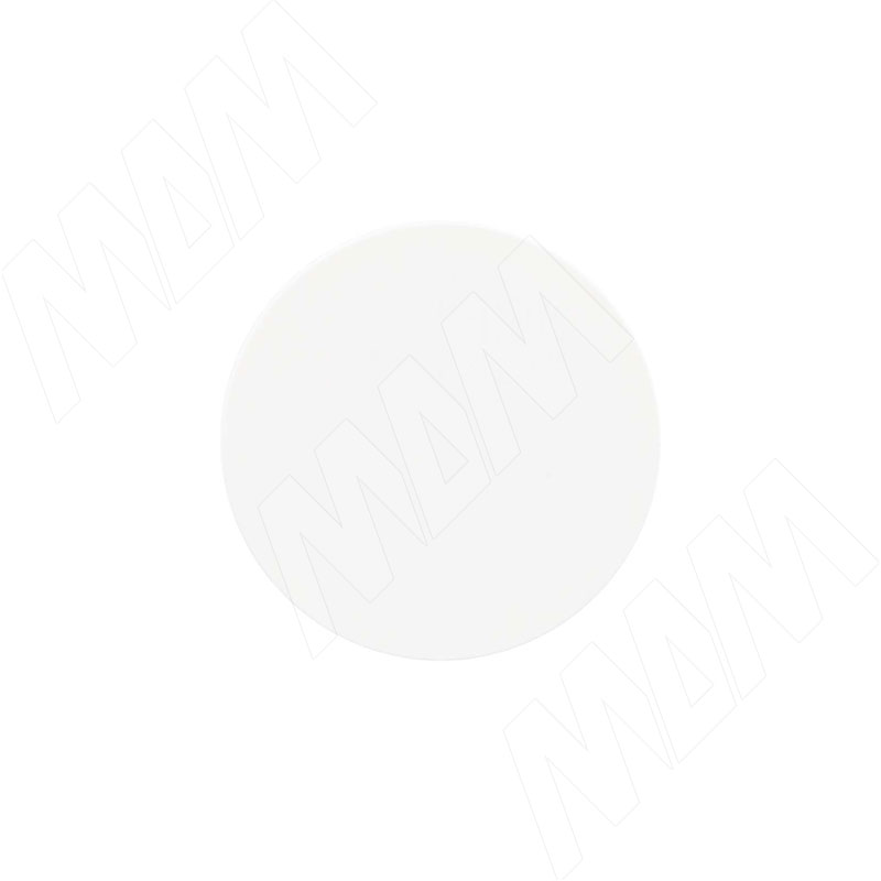Заглушка самоклеящаяся, D20 мм, Алебастр, гладкая (Eg U104, Kr 7031), 54 шт.