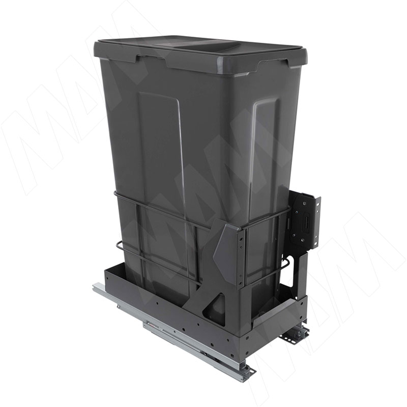 MOVEBOX F30 Система сортировки и хранения, платформа, 1 емкость (1×35), креп. фасада, полн.выдв., плавн.закр., графит